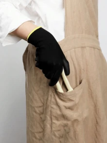 1pair Multifunctional Gardening Glove - 1 Pair Of Black - View 3