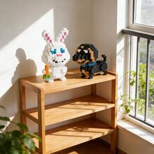 Pet Life Secret 兔子老闆 臘腸狗 柯基 療癒風迷你顆粒積木組裝玩具 教育禮品與裝飾 - 彩色 - 查看 2