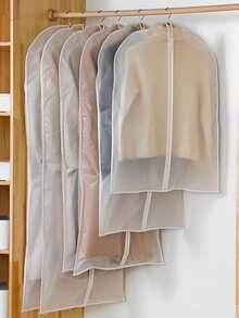 Bộ 5 túi bọc chống bụi trong suốt, có thể giặt, túi chống bụi kín hoàn toàn, thích hợp để bảo quản quần áo, trang trí nhà cửa, phòng ngủ, áo thun nữ, quần, váy, sắp xếp đồ đạc, đồ dùng du lịch. - Nhiều màu - Xem 5