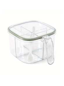 1 hũ đựng gia vị đa năng 4 ngăn, hộp đựng gia vị và muối gia dụng. - Nhiều màu - Xem 4