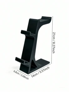 三合一游戏手柄耳机支架，可容纳 2 个游戏手柄和 1 个耳机，节省空间的桌面收纳架，适合硬核玩家和休闲用户使用。 - 彩色 - 查看 5