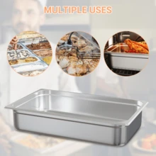 CuteHairy 6-Pcs 4 In Deep Steam Table Pans Restaurant Commercial Stainless Steel Food Pans - View 8