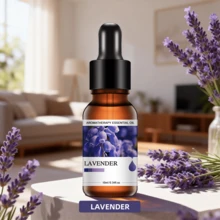 Lavender Fragrance Series Essential Oil With Dropper, Suitable For Aroma Diffuser, Candle, Incense Burner, Fragrance Stone, Humidifier, Birthday Gift, Car Diffuser, Holiday Gift, Party Gift, Home Aroma Oil Refill - Floral and Herbal Scented Essential Oils - View 2