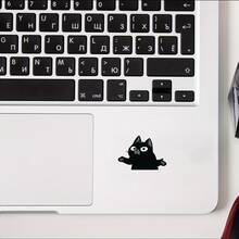 可爱伸爪黑猫贴纸，趣味猫咪面包片贴纸，个性化趣味防水装饰贴纸，防水乙烯基贴纸 - 哑光表面，自粘式保险杠贴纸，适用于汽车、窗户、笔记本电脑、卡车、水瓶 - 多功能设计，汽车贴纸 - 乙烯基 - 查看 7