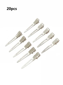 30/20/10个装 专业女士沙龙固定发夹 卷发金属发夹 蓬松发根夹 DIY工具 美发配饰 无痕发夹 美发造型工具（30个/20个/10个装），返校季，旅行度假必备 - 銀色 - 查看 8