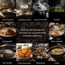 Estufa de Inducción Portátil con Control Táctil – Ideal para Cocina Rápida en Casa - Tipo de Enchufe A USA (110-127V) - Ver 2