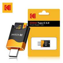 Kodak 柯达 Type C 3.0 TF读卡器/SD卡读卡器，带USB-C接口，适用于智能手机、笔记本电脑和台式机。 - 黑色 - 查看 9