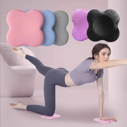2pcs Non-Slip Yoga Knee Pads - Cushioned Knee Pads For Yoga, Pilates, Fitness Training, Thick Padding Support For Knees, Elbows, Wrists, Hands And Head, Ideal For Indoor Workouts, Gym, Stretching, Meditation, Plank Support Mats, Thick TPE, Resilient, Suitable For Yoga Accessories, Indoor Sports, Fitness, Shaping, Home Workouts, Office Stress Relief, Gifts For Women, Men, Sports Enthusiasts