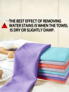 10/5/2/1pc Reusable Magic Cleaning Cloth, Effectively Cleans Kitchen, Mirrors, Glass, Tableware, Screens And Car Windows, Convenient For Long-Term Cleaning, Essential Cleaning Supplies And Tools, Random Color - / - View 8
