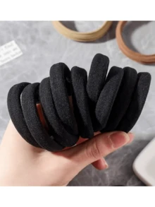 200/100/50/10pcs High Elasticity Headbands, Women Plain Minimalist Headbands, Daily Commute & Home Sports Makeup Versatile Hair Accessories - Multicolor - View 5