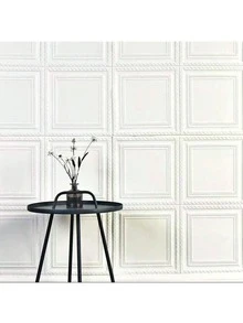 10/20/30pcs 3D Stereo Wall Stickers Decor For Bedroom, Headboard, Living Room, TV Background, Waterproof, Warm, Self-Adhesive Wall Paper - Grid - View 6