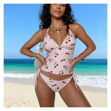 Women's Tankini SwimsuitGingham - Sweetheart Neckline Two Piece Bathing Suit For Women Vintage Retro Swimwear UPF 50+ Quick Dry - 多色540 - 查看 3