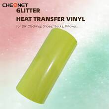 CHEONET Glitter Heat Transfer Vinyl Roll - Vibrant Multi-Color Heat Transfer Vinyl For DIY Fabric Name Tags, T-Shirts And Party Decorations, Easy To Cut, Perfect Iron-On Vinyl For DIY Fabric Projects And Garment Design - Multicolor - View 77