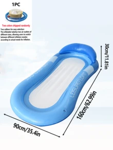 充气靠背躺椅，成人夏季泳池沙滩漂浮配件，派对用品，完美夏季礼物，泳池漂浮筏躺椅，成人度假娱乐休闲之选，沙滩必备 - 泳浮板 - 查看 10