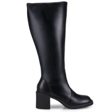 Loris Shoes Oficial Women's High-Top Boot With Block Heel, Comfortable And Elegant, Riding Style 989 - màu đen - Xem 5