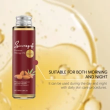 100ml Aceite de masaje de almendras, extractos vegetales, relajante y cómodo, hidratación diaria suave, contiene aceite de almendras, sin fragancia, apto para todo tipo de piel - Múltiples aromas - Ver 4