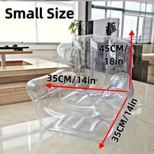 DIY Transparent Doll Sofa Cover- PVC Stuffed Animal Storage Display Stand, Suitable For Plush Toys- Cute Mini Furniture, Suitable For Room Decoration And Collectible Storage(Doll Not Included), Suitable For Christmas And Halloween - Clear - View 12