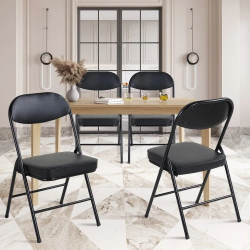 Folding Chairs - Black - View 1