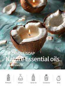 EMBRACEX. 10ml+60ml Coconut Essential Oil, Air Freshener, Can Be Used To Make Scented Candles, Home Decor, Indoor Diffuser, Holiday Gift - Coconut - View 5