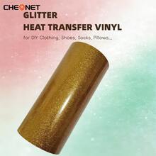CHEONET Glitter Heat Transfer Vinyl Roll - Vibrant Multi-Color Heat Transfer Vinyl For DIY Fabric Name Tags, T-Shirts And Party Decorations, Easy To Cut, Perfect Iron-On Vinyl For DIY Fabric Projects And Garment Design - Multicolor - View 75