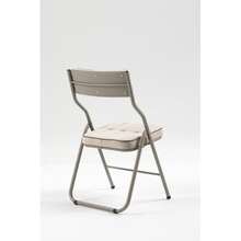 Two-Piece Folding Chair - Folding Dining Chair With Cushion, Portable And Easy To Assemble, Foldable, Extra Seating For Guests, Kitchen, Office, Wedding Party And Other Occasions, Khaki - Khaki - View 5