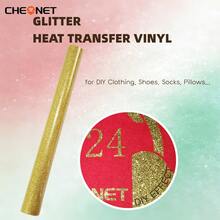 CHEONET Glitter Heat Transfer Vinyl Roll - Vibrant Multi-Color Heat Transfer Vinyl For DIY Fabric Name Tags, T-Shirts And Party Decorations, Easy To Cut, Perfect Iron-On Vinyl For DIY Fabric Projects And Garment Design - Multicolor - View 69