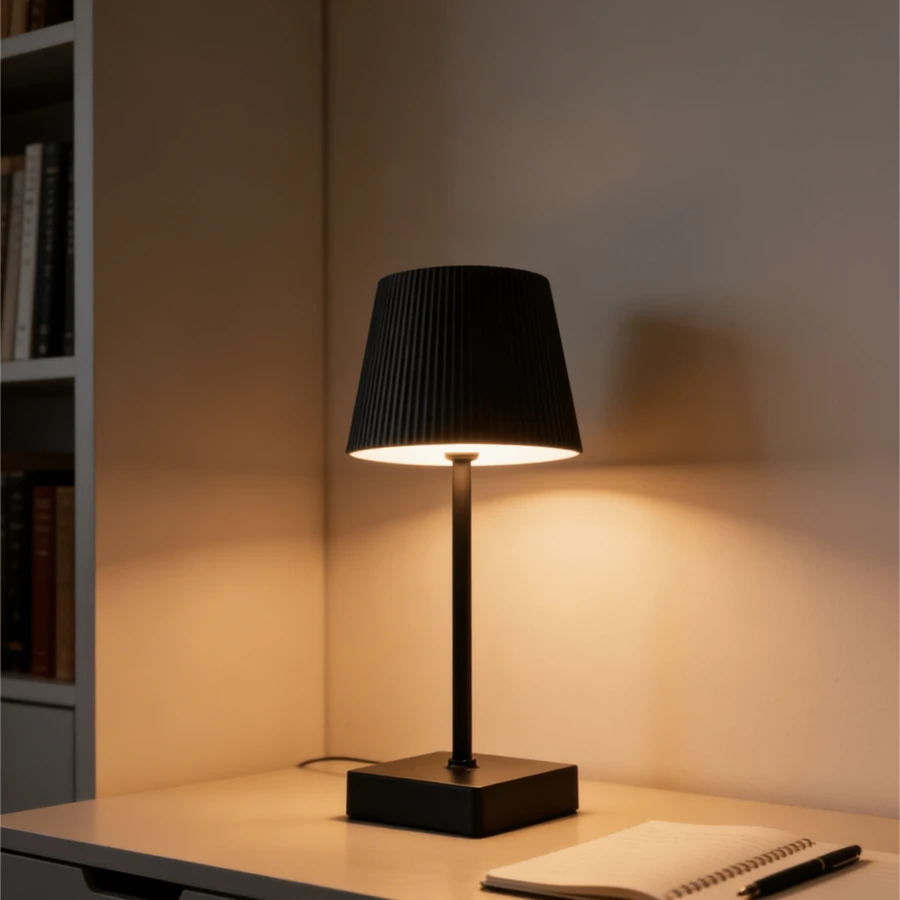 1 đèn bàn LED, đèn đọc sách trang trí văn phòng, điều khiển cảm ứng, đèn ngủ cảm ứng điều chỉnh độ sáng vô cấp, thích hợp trang trí văn phòng/phòng khách/phòng ngủ/phòng ăn, ánh sáng có thể điều chỉnh (800mAh) - màu đen - Xem 1