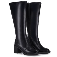 Loris Shoes Oficial Women's High-Top Boot With Block Heel, Comfortable And Elegant, Riding Style 989 - màu đen - Xem 3