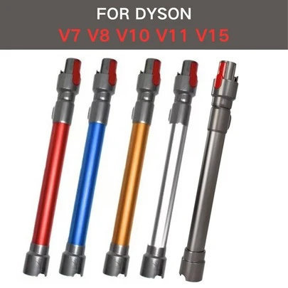 Tubo conductor compacto y telescópico compatible con V7/V8/V10/V11/V15 con características de fácil almacenamiento y extensión conveniente.