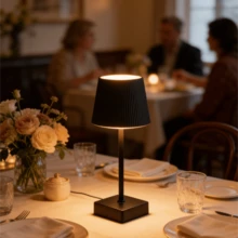 1pc LED Table Lamp, Rechargeable, Dimmable, Modern Plastic Desk Lamp For Bedroom, Camping, Dining, Restaurant (800mAh) - Warm Light - View 6