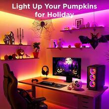 Smart LED Light Strip For The Living Room, With 6 Customizable Lighting Modes, Vibrant Atmosphere Lights, Color And Brightness Adjustment, USB-Powered Light Strip, Suitable For Lighting Decoration Of TVs, Computers And Background Walls. - 多色光 - 查看 3