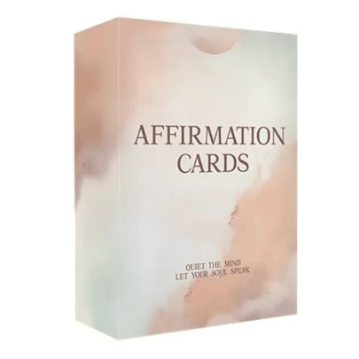 55张自我肯定卡/励志卡，聆听灵魂之声的卡片，高品质桌面卡牌游戏，情人节和新年礼物