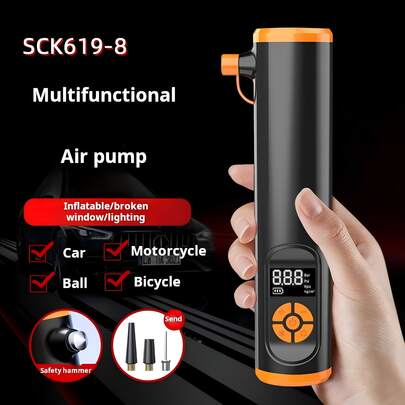 Best-Selling Cordless Portable Tire Inflator, Air Compressor With Intelligent Pre-Inflation Function