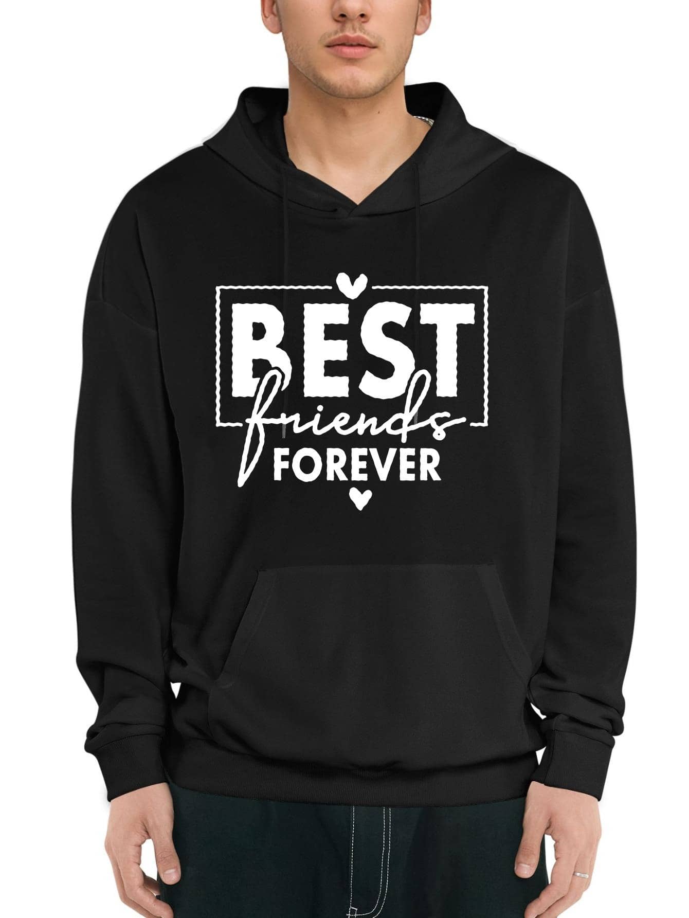 Sudaderas para hombres - Negro - Ver 1