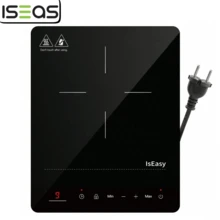 IsEasy Single Induction Cooker 2100W Portable Induction Hob With Slim Black Crystal Panel Body, Induction Plate With 9 Power Levels Setting, Max & Min Function, 8-Hours Timer, Lock - UK Plug(220-240V) - View 2