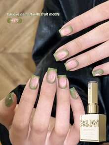 XEIJAYI 6色猫眼指甲油套装，新款闪亮白色闪粉美甲，适合女性美甲沙龙设计 - 彩色 - 查看 6