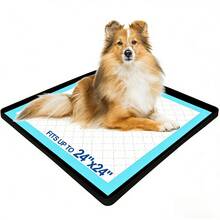 Giá đỡ tấm lót vệ sinh cho chó, giá đỡ tấm lót silicon chống trượt cho chó con, thảm silicon chống tràn, khay huấn luyện đi vệ sinh hình vuông cho chó con để bảo vệ sàn nhà trong nhà. - M - Xem 12