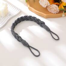 1pc Minimalist Nordic Style Linen Rope Curtain Tie Back, Handmade Knotted Curtain Strap - Multicolor - View 10