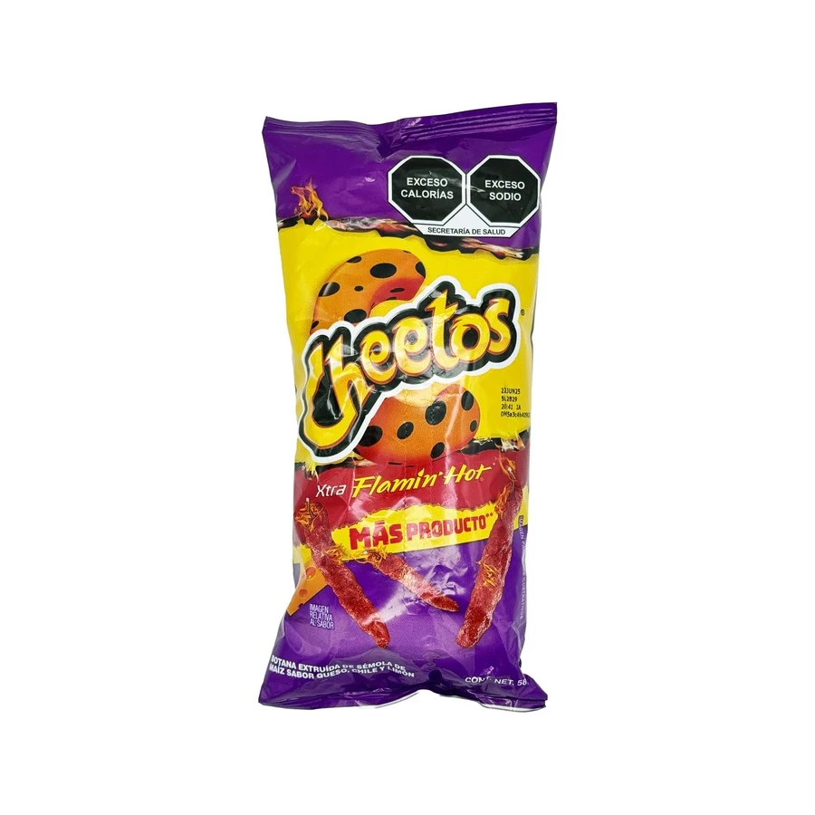 Sabores De Mexico Cheeto Xtra Flamin' Hot Mexican Chips Snack – Papitas Mexicanas Extra Spicy Chips - Cheeto XTRA Flamin' Hot - View 1