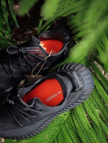 Giày thể thao Adidas Originals Yeezy Boost 350 V2 "Mono Cinder" Vải thường ngày Retro nhẹ cổ thấp, phong cách sống, Unisex, Màu đen - màu đen - Xem 8