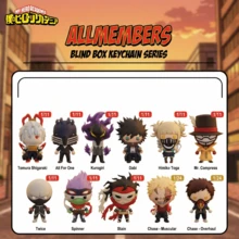 Crunchyroll 我的英雄学院正版盲盒钥匙扣（1个）-3D立体造型泡沫盲盒神秘盒人偶包夹&挂件拉链钥匙圈背包配件收藏礼品-死柄木弔、All For One、黑雾切响子、渡我被身子、Mr. Compress、Twice、Spinner、Stain、肌肉版Overhaul - 彩色 - 查看 2