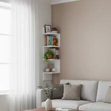 Shelf For Organizing Books Objects Wall Decorative Home Bedroom Office Living Room Bathroom Corner Niches White Black Gamer Side Straight Vertical MDF - 白色 - 查看 4