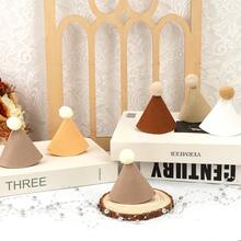 6pcs Mini Pet Party Hats, Brown With Ball Decor, Designed For Cats And Other Small Animals, Suitable For Birthday Celebrations, Party Costumes And Bohemian Style Decor Scenes - Multicolor - View 5
