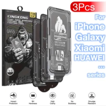 3pcs Screen Protector For Samsung Galaxy S26 S25 S24 Ultra Plus+, Military-Grade Tempered Glass, Auto-Alignment, 9H Hardness, Supports Ultrasonic Fingerprint Unlock, Premium Protection - 3 HD - View 40