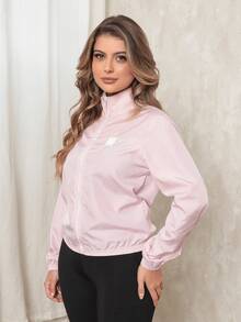 Women's Microfiber Jacket, Water Resistant And UV Protected - Versatile, Comfortable, Stylish, Fitness & Gym - Pink - View 5