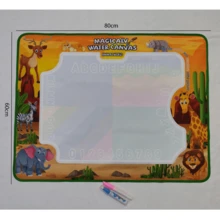 Alfombra mágica de dibujo con agua para niños, tela de pintura y dibujo a color con 2 pinceles de pintura con agua - Multicolor - Ver 8