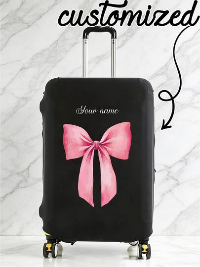 1 Piece, Custom Trolley Case Cover, Unique, Lightweight, Travel, Luggage Dustproof, Elastic, Print, Picture, Thickened, One Piece Custom, Large Capacity, Lightweight, Cute, Fashionable, Personalized, Travel, Travel Essentials, Travel Essentials, Solid Color, Large, Medium, Small, Business Trip