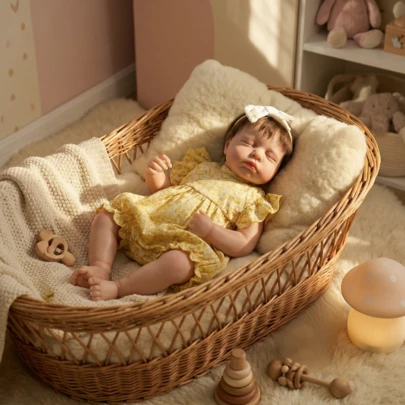 NPK 19英寸手工高品质精细彩绘仙女露露娃娃，栩栩如生，触感柔软，可爱便携。