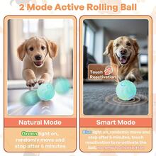 Pet Electric Toy, Smart Bouncing Ball, Intelligent Jumping Rolling Interactive Dog Toy Ball, Exercise Activation Automatic Rolling Ball Toy, Suitable For Small/Medium/Large Dogs, USB Rechargeable, Random Color - Multicolor - View 6