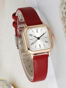 Set de 5 relojes de mujer de moda, conjunto de relojes de señora versátiles y de alta gama - Blanco - Ver 6